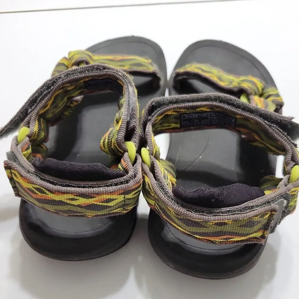 Teva Hurricane Shoes Womens 5 Water Sandals‎ Green Boho Hook Loop Comfort Straps